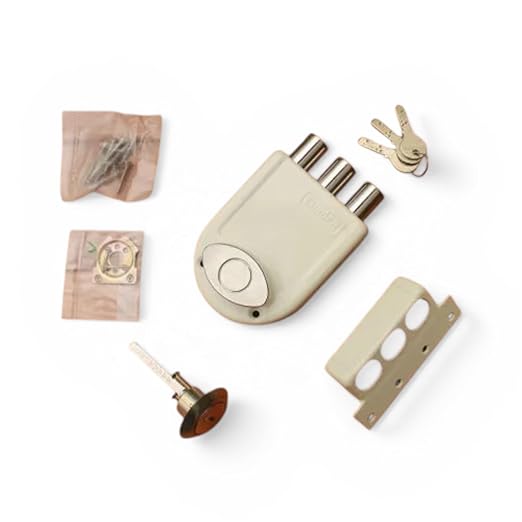 Europa Main Door Lock 8113IN Ivory Nickel Finish