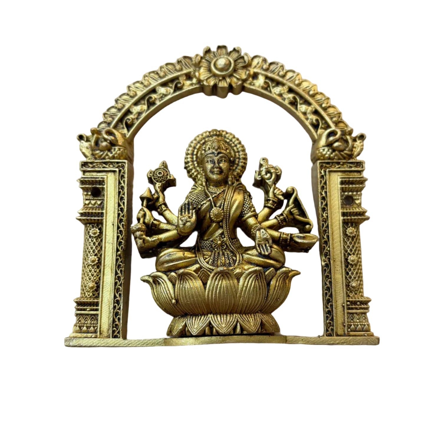 Ashta Laxmi 4" Brass Material Antique Finish (8pcs Set) BS