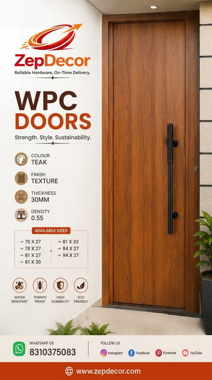 WPC Texture Doors 30mm Thickness