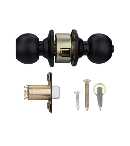 Godrej Classic Cylindrical Locks - with Key (60 mm) Model 5838  Matte Black Finish