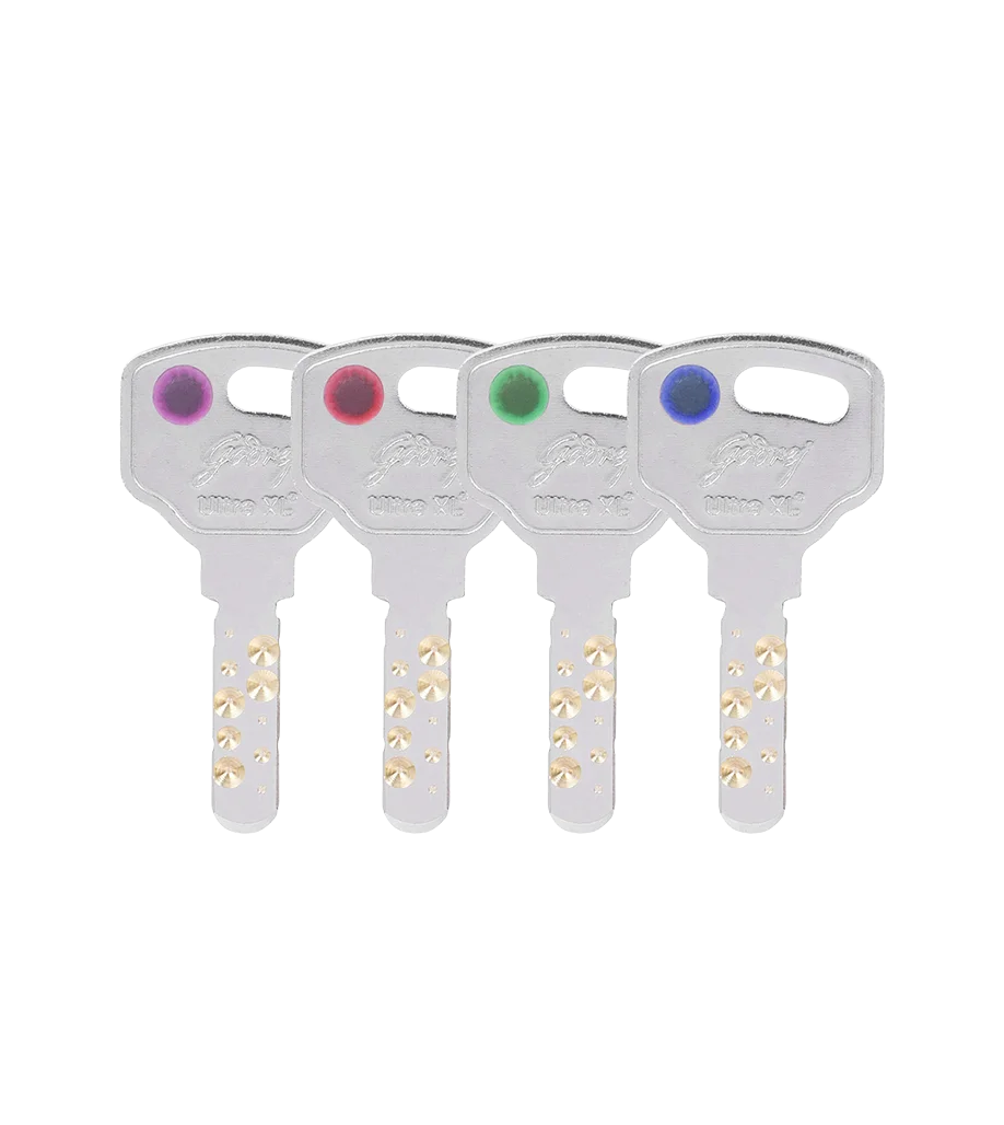 Godrej Main Door Rim Lock Ultra XL+ Vertibolt 1CK Antique Brass Finish Code 6003