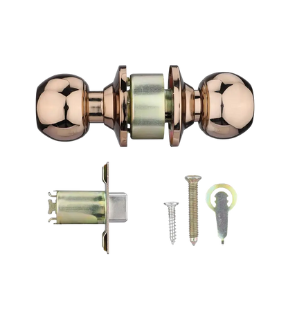 Godrej Door Cylindrical Lock Cylindrical Lock without Key (for Bathroom) Rose Gold Finish Code 5836