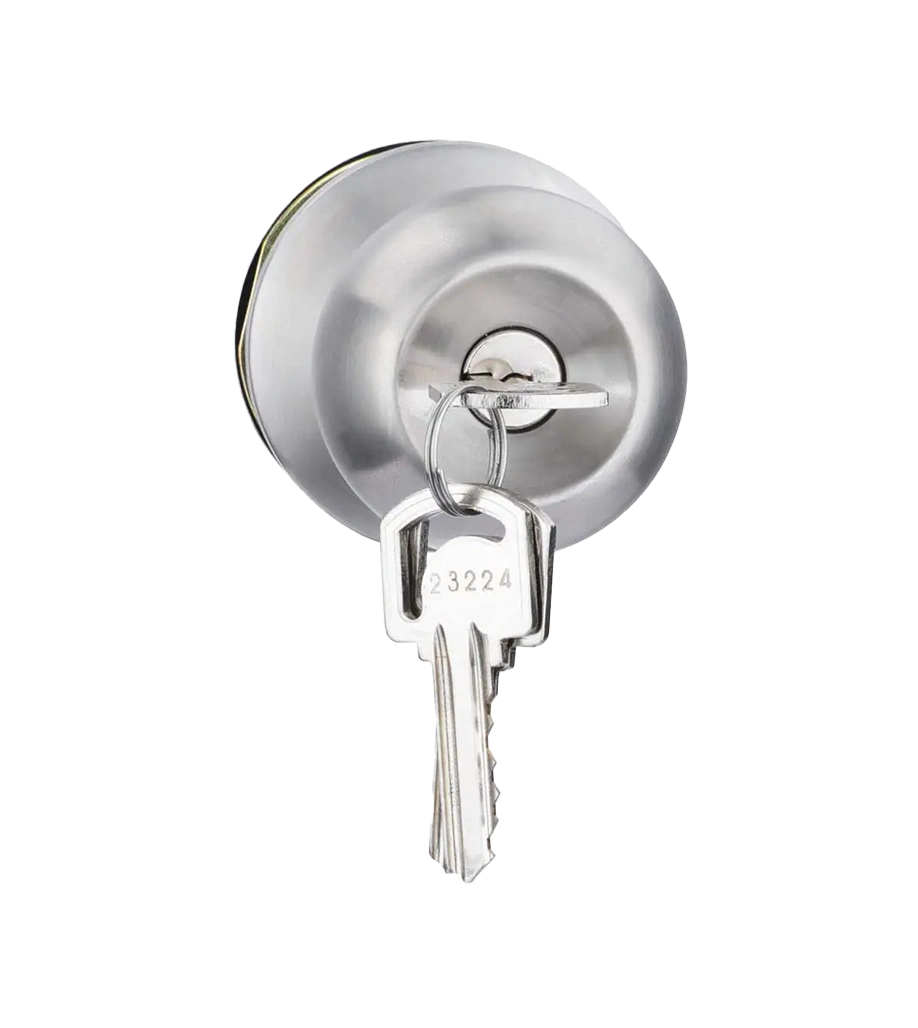 Godrej Door Cylindrical Lock Classic Cylindrical Lock with Key SS Finish 60mm Code 5808