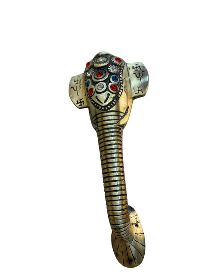 Brass Door Handle Ganesh Antique