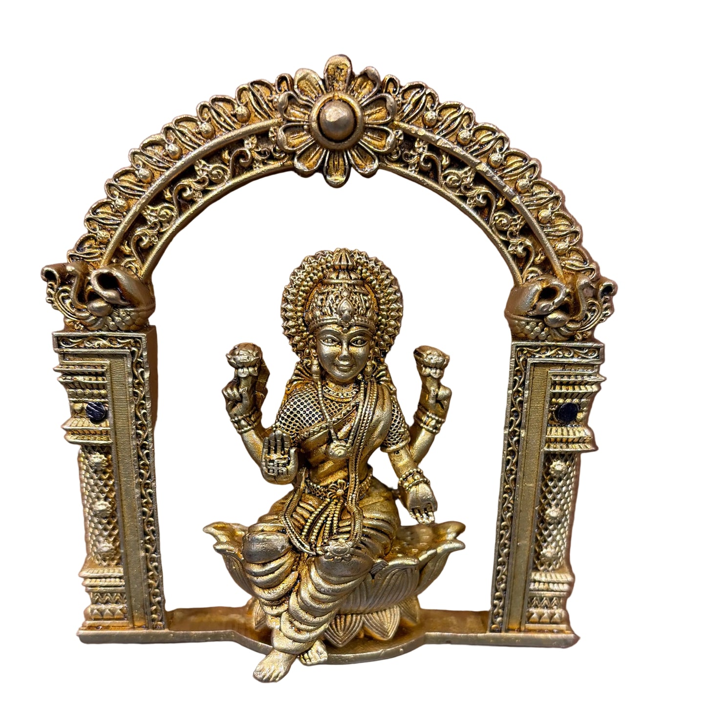 Ashta Laxmi 4" Brass Material Antique Finish (8pcs Set) BS