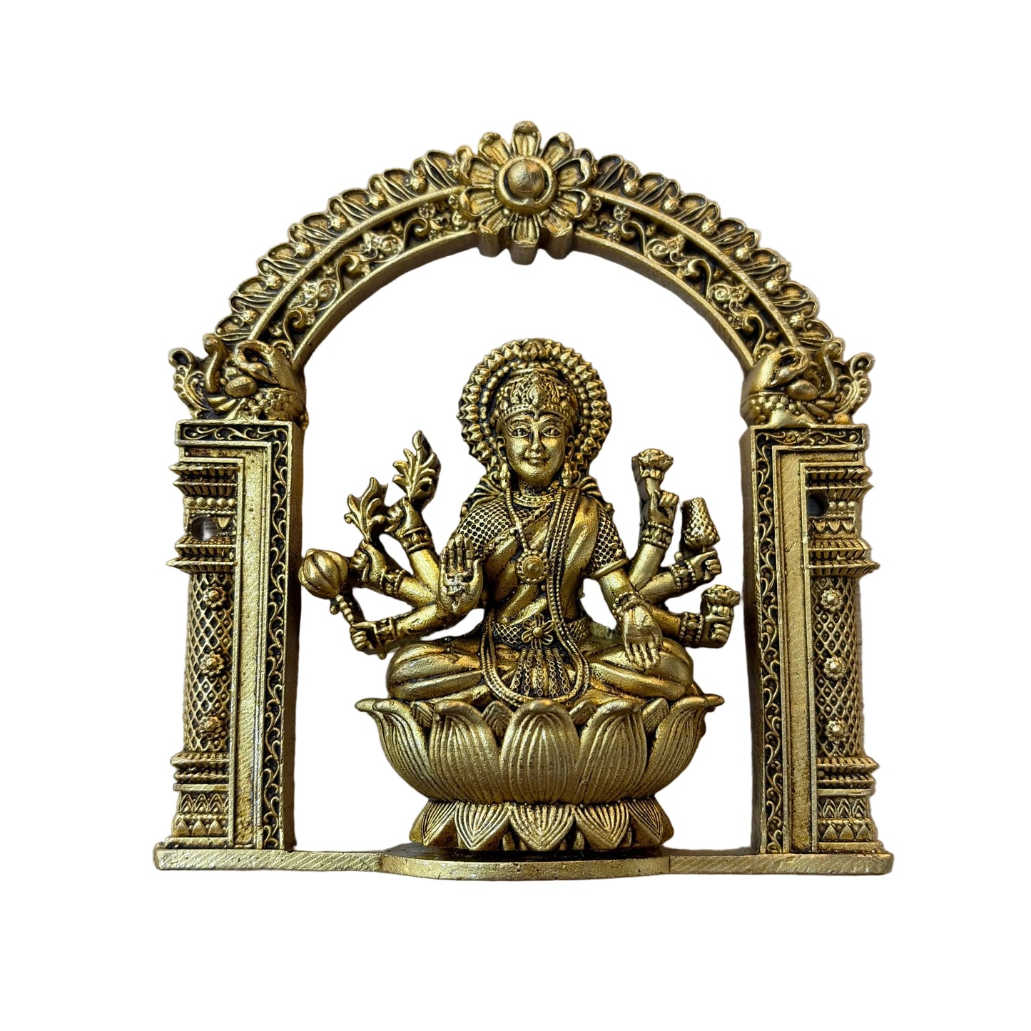 Ashta Laxmi 4" Brass Material Antique Finish (8pcs Set) BS
