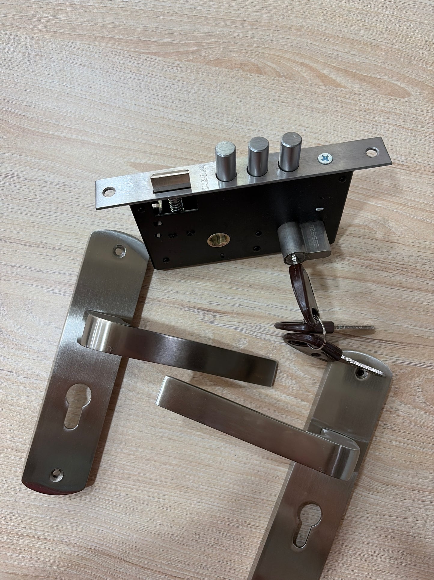 Europa Mortise Lock 904SS Model ME716703S904SS SS Finish
