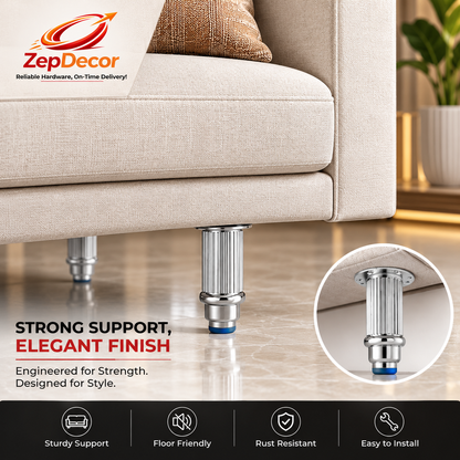 Sofa Leg 6" (Dia 50mm) 1580 DRT