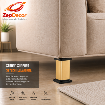 Sofa Leg 4" (Dia 50mm) 1575 DRT
