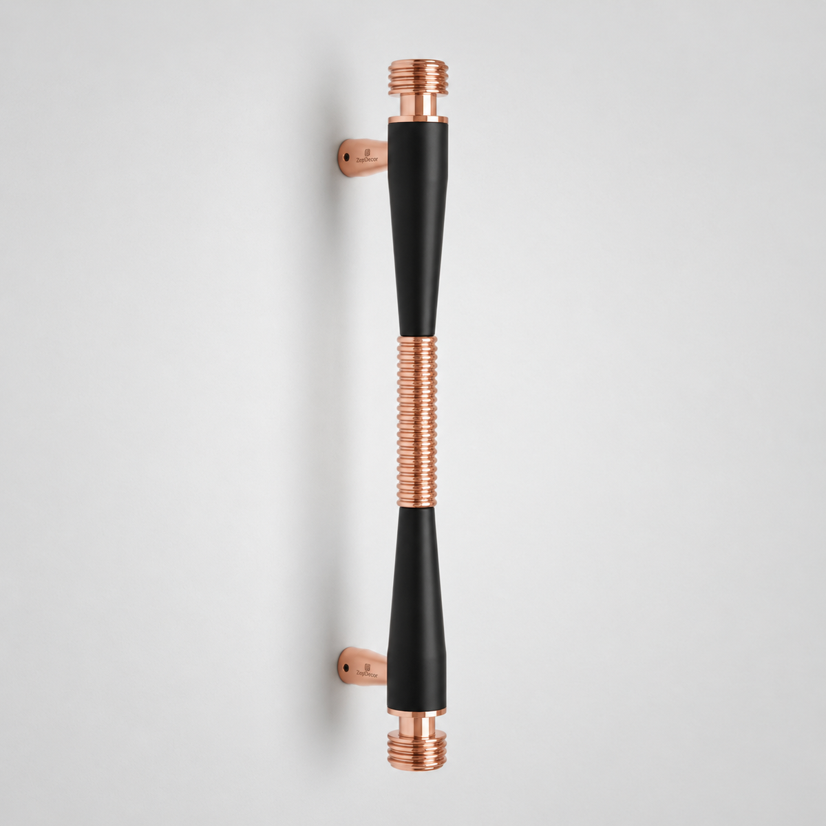 Door Pull Handle PSH309 300mm SS Material Black Matt PVD Rose Gold Mirror Finish (BLK/PVD RGDmir) PP