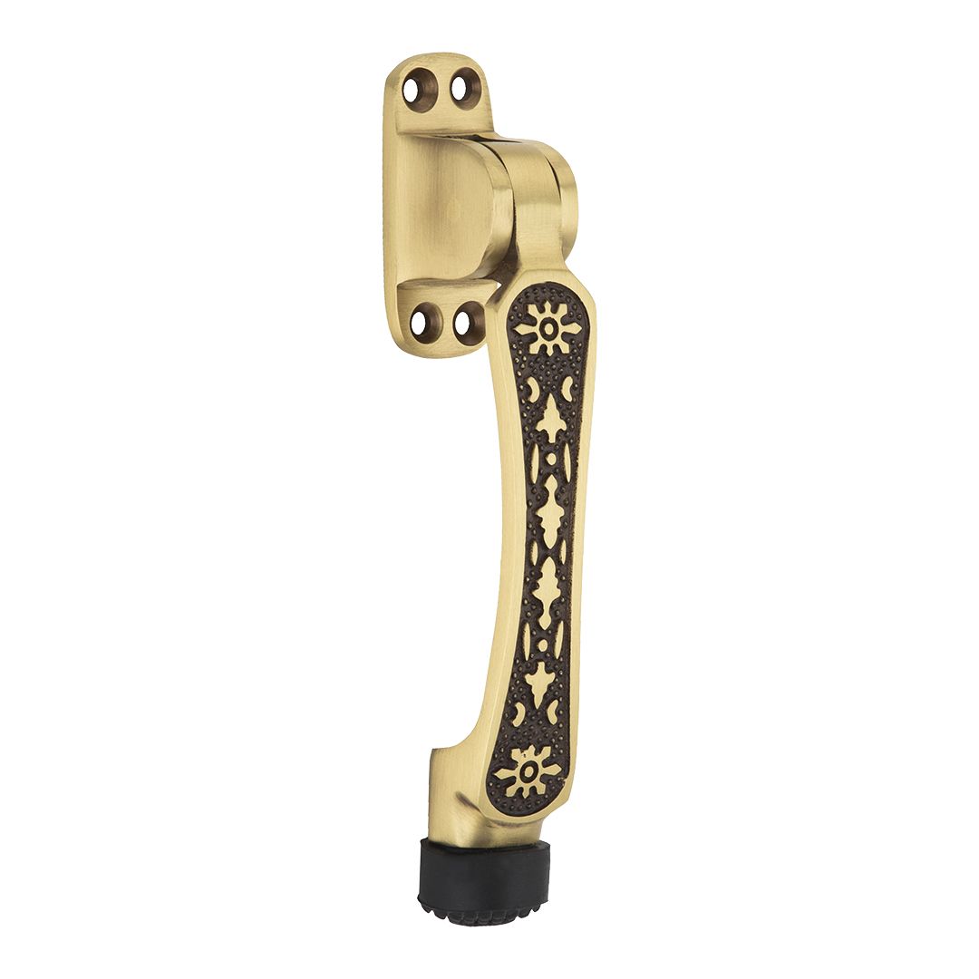 Brass Door Stopper 125mm model Elando Brass Material Antique Finish PP