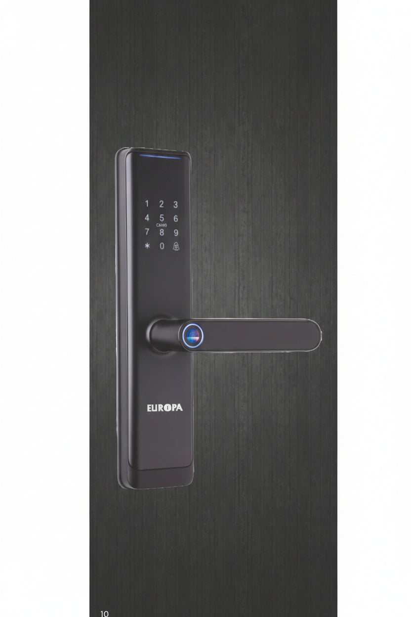 Europa Electronic Door Lock Model L3A Lock Code EML1110MB Matt Black