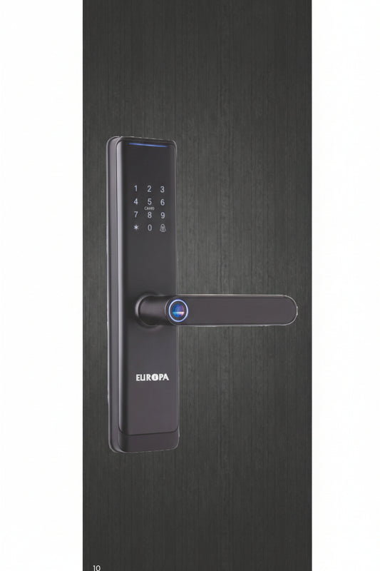 Europa Electronic Door Lock Model L3A Lock Code EML1110MB Matt Black
