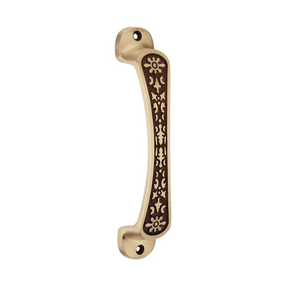 Brass Door Front Screw Handle Elando Antique Finish size 150mm PP