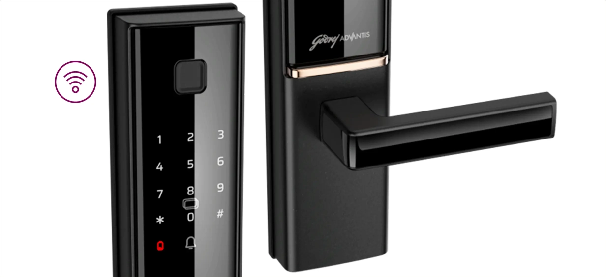 Godrej Digital Lock Advantis GSLD1 7in1 Black code 4406