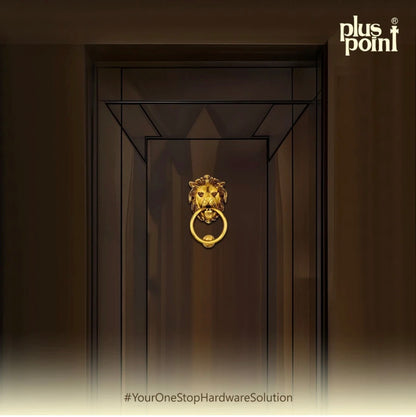 Door Knocker Lion 115mm Brass Material Coffee Antique Finish PP