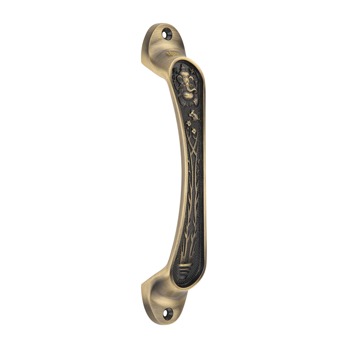 Brass Door Front Screw Handle Gajanan Antique Finish 175mm PP
