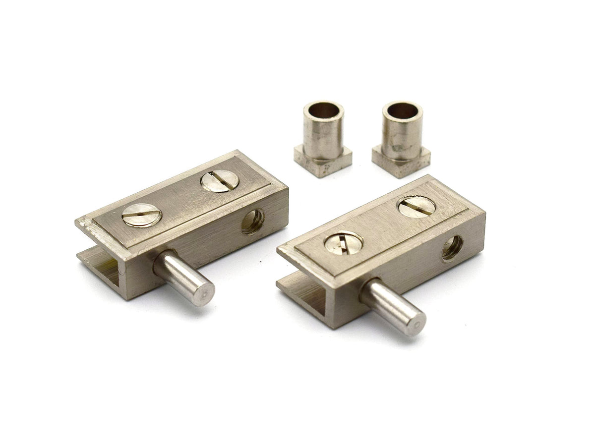 Glass Pivot Brass Hinges 2"x 6mm RF880 RV