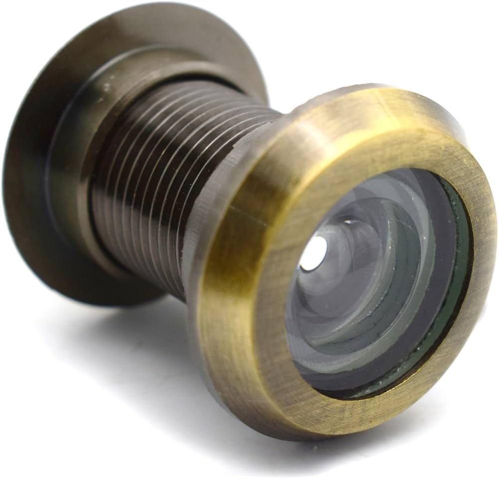 Door Eye 2" Round Brass Material Antique Finish B382 DRT