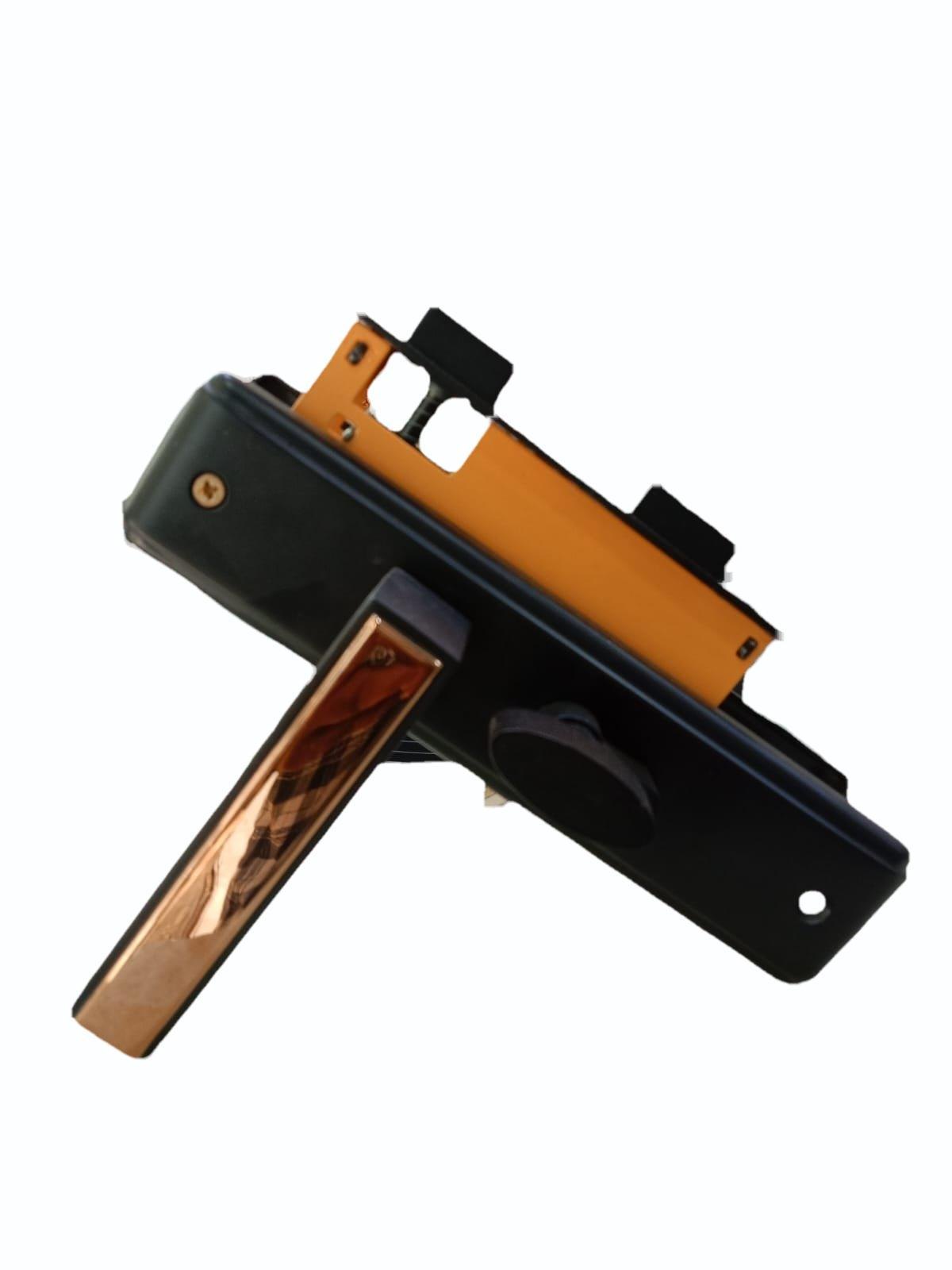 Dorset Mortise Lock Kaira Black Rose Gold Finish