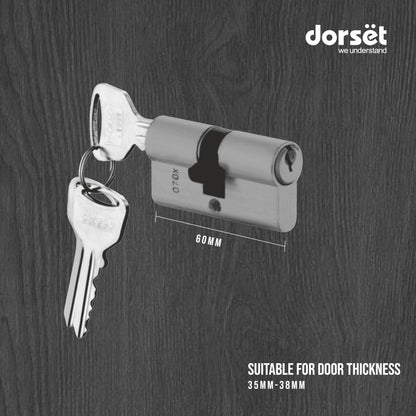 Dorset Pin Cylinder 60mm Two Side Key 60mm SS Finish