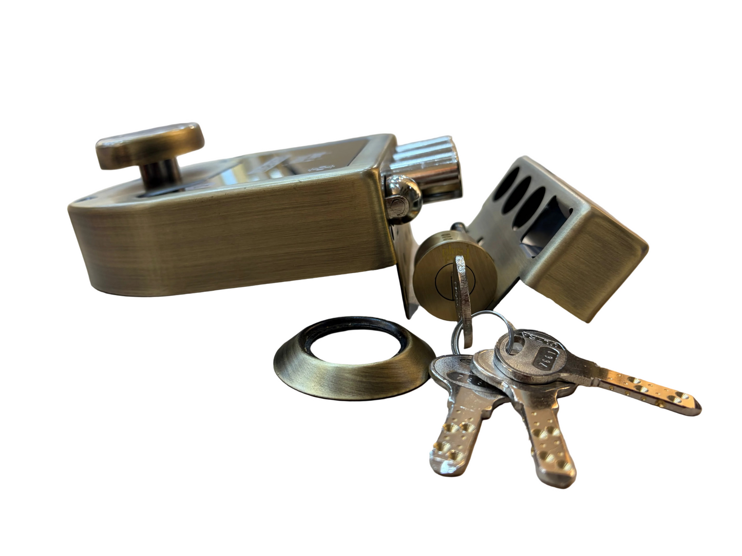 Rolta Bolt Main Door Lock SSK Matt Antique Brass Finish MDL120 PP