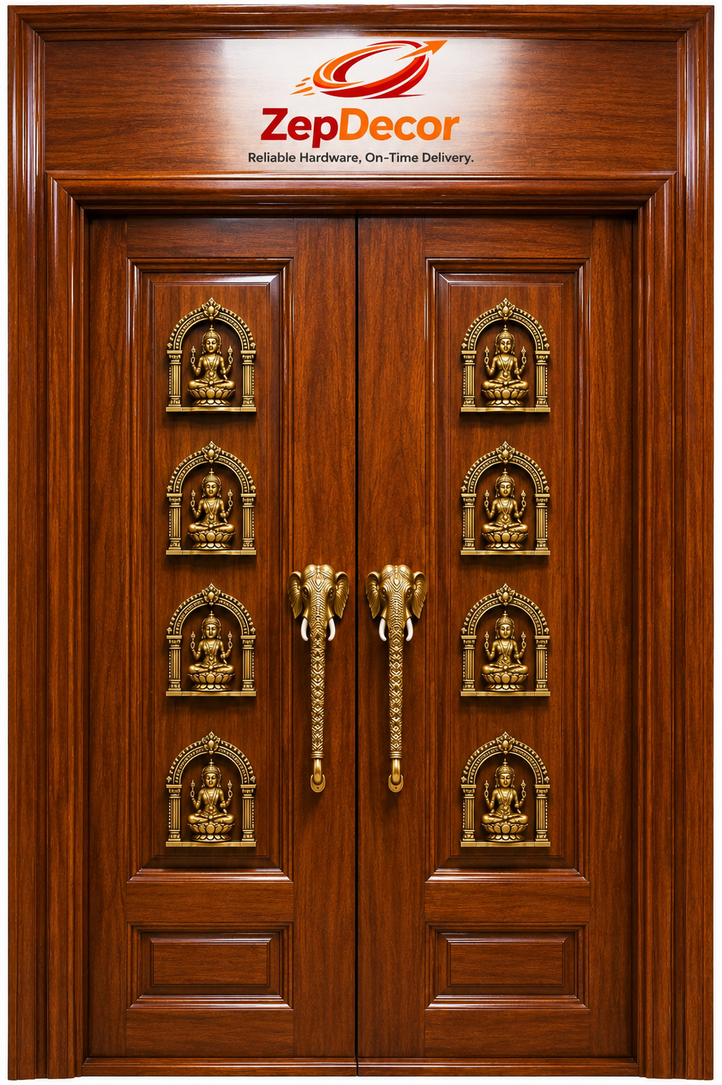 Ashta Laxmi 4" Brass Material Antique Finish (8pcs Set) BS