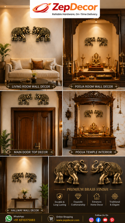 Brass Eravat Size 138mm Brass Material Coffee Antique Finish PP
