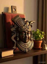 Brass Dwarkadhish Statues 120x165mm Coffee Antique Finish PP
