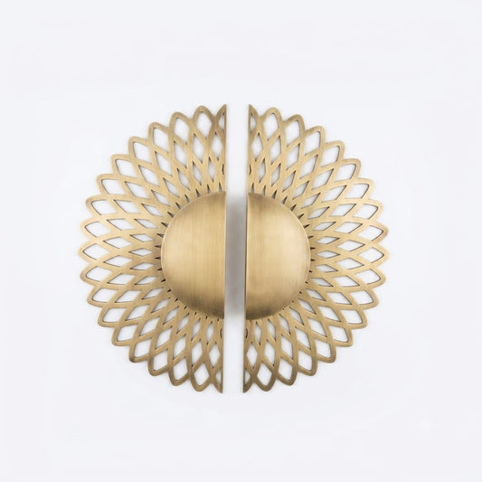 Door Handle SE1015 Round 12" Brass Material Antique Finish PP