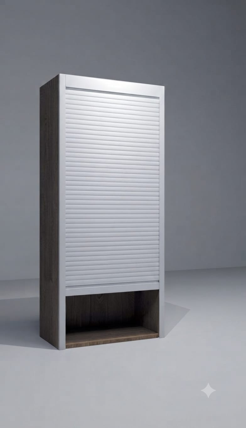 PVC Roller Shutter item no. 600 size 600x1320mm Silver