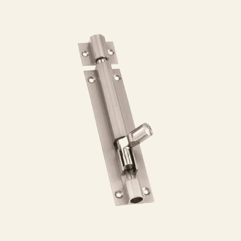 Brass Tower Bolt Brass Material SS Finish Size 6"x1/2 PRT