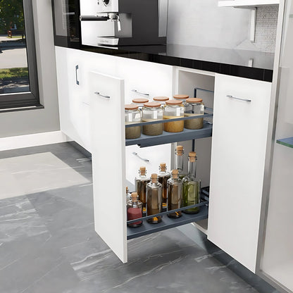 Ebco Bottle Pullout 2 - Soft Close 200 Code BPO2SC2-200-AT Sizes 20.5x47x55.5cm