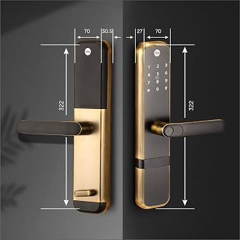 Yale Digital Lock Zuri combo with Access Bridge Antique Finish code Yzuri/AB/BD