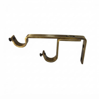 Curtain Bracket Centre Support 4x16 Double Antique Finish RV