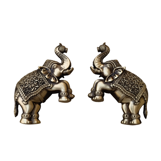 Brass Gajraj Size 125mm Brass Material Coffee Antique Finish PP