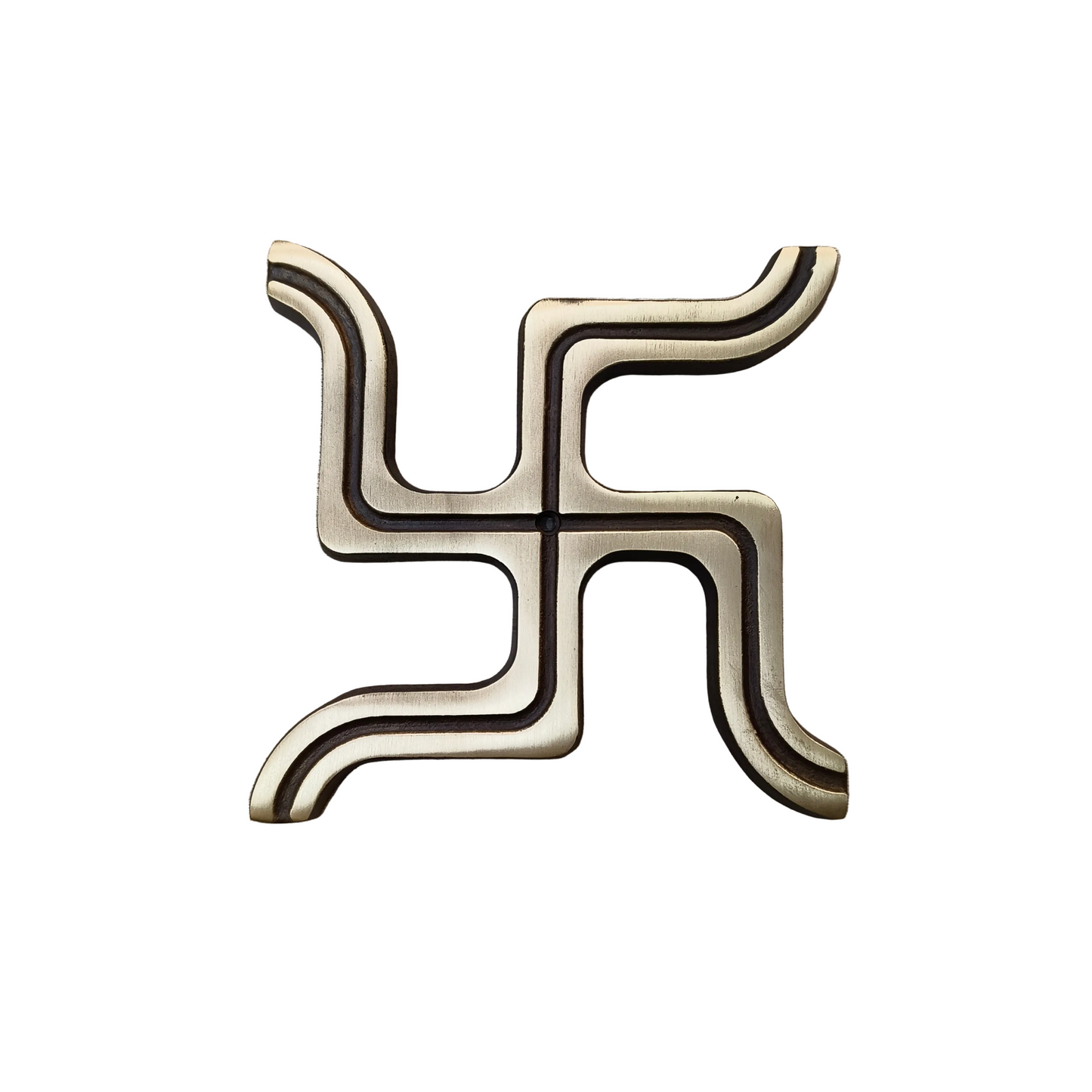 Swastik God Status 150x150mm Brass Material Antique Finish PP