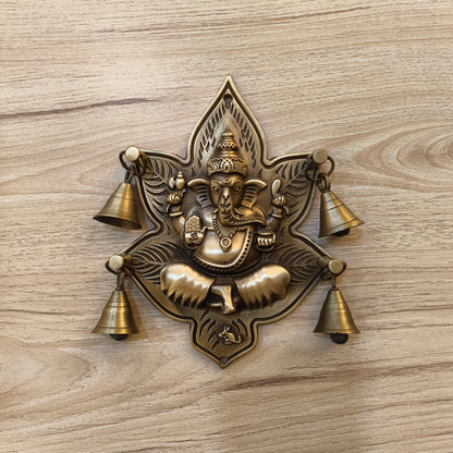 Kamal Ganpati Ji 185x172mm Brass Material Antique Finish PP