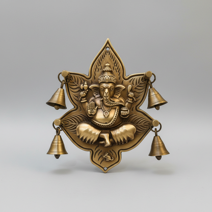 Kamal Ganpati Ji 185x172mm Brass Material Antique Finish PP