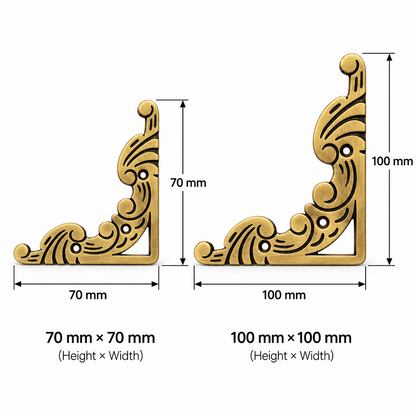 Brass Decorative Corner Corner1 Antique Finish PP