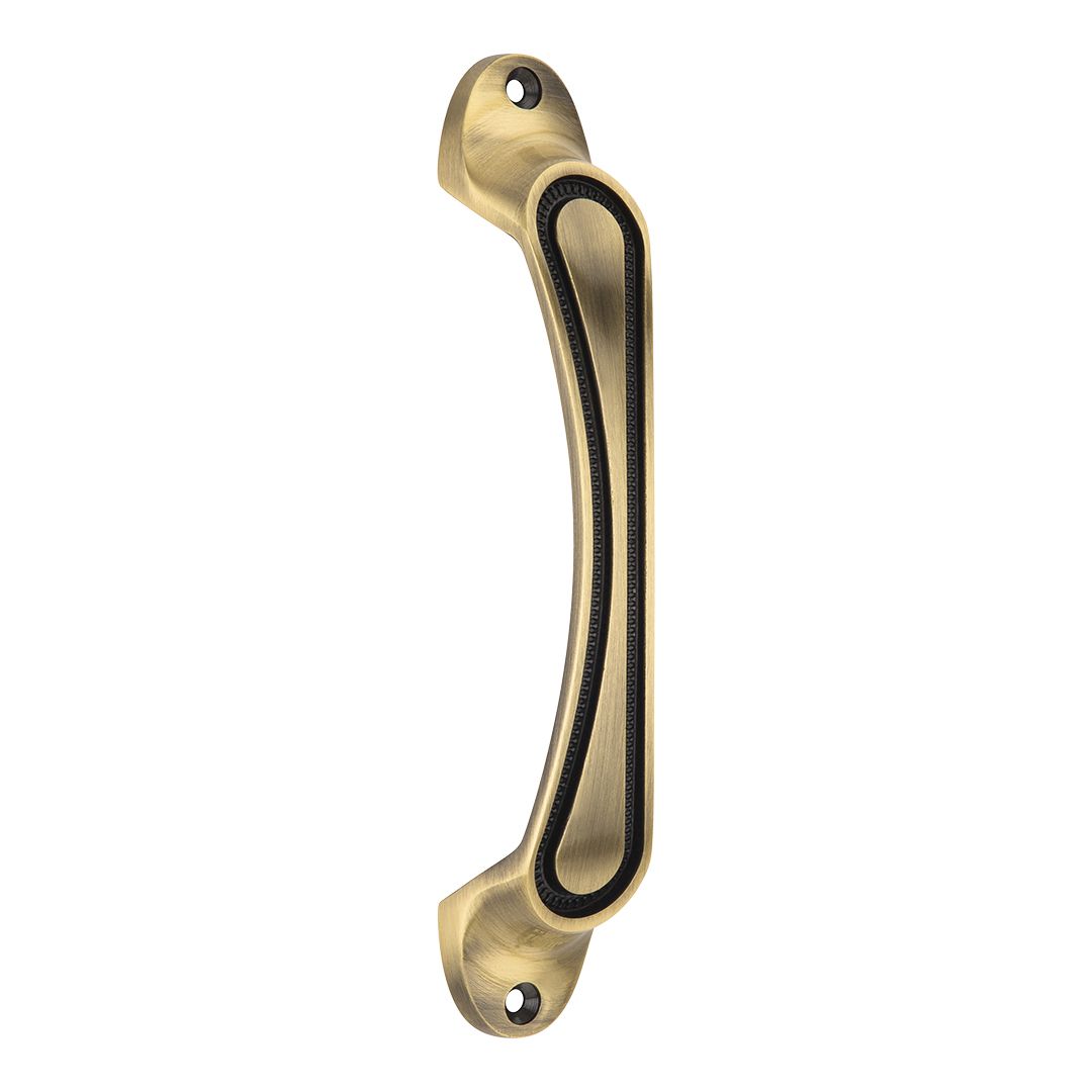 Brass Door Handle Pearl Front Screw Handle 175mm Antique Finish PP
