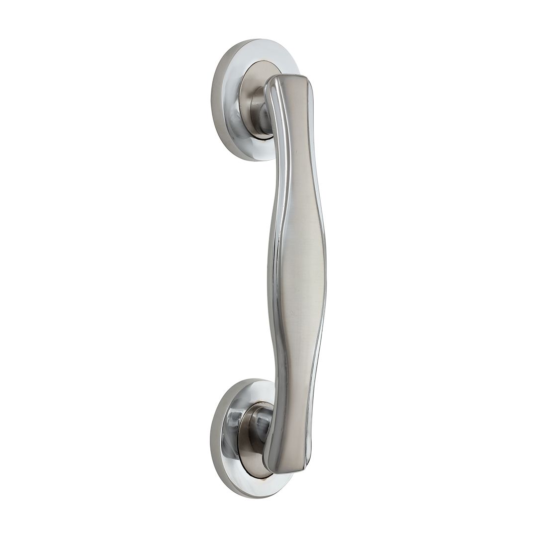 Door Pull Handle Model Mouse Zinc Material  SS Finish Size 215mm PP