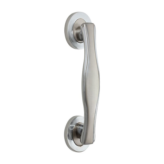 Door Pull Handle Model Mouse Zinc Material  SS Finish Size 215mm PP