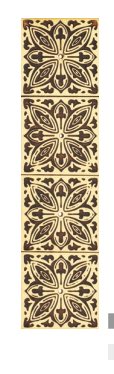 Strip 4 Brass Material Antique Finish 50x600mm PP