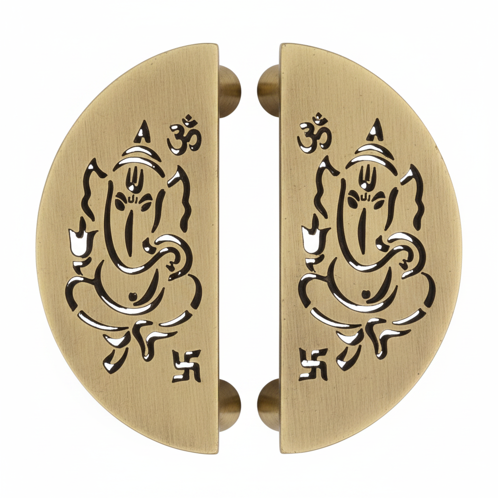 Door Handle 120mm Model Ganesh ji PSH200 SS Material Antique Finish PP
