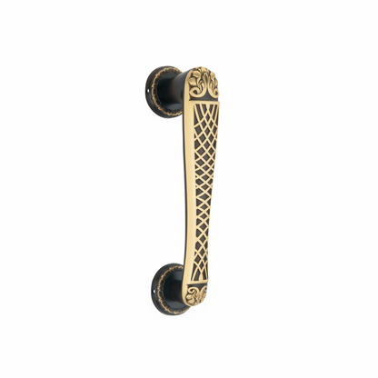 Brass Main Door Handle 250mm Model IRIS Brass Antique Finish PP