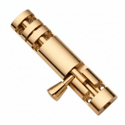 Brass Tower Bolt Model XYLO Heavy Brass Material PVD Gold Finish Legend