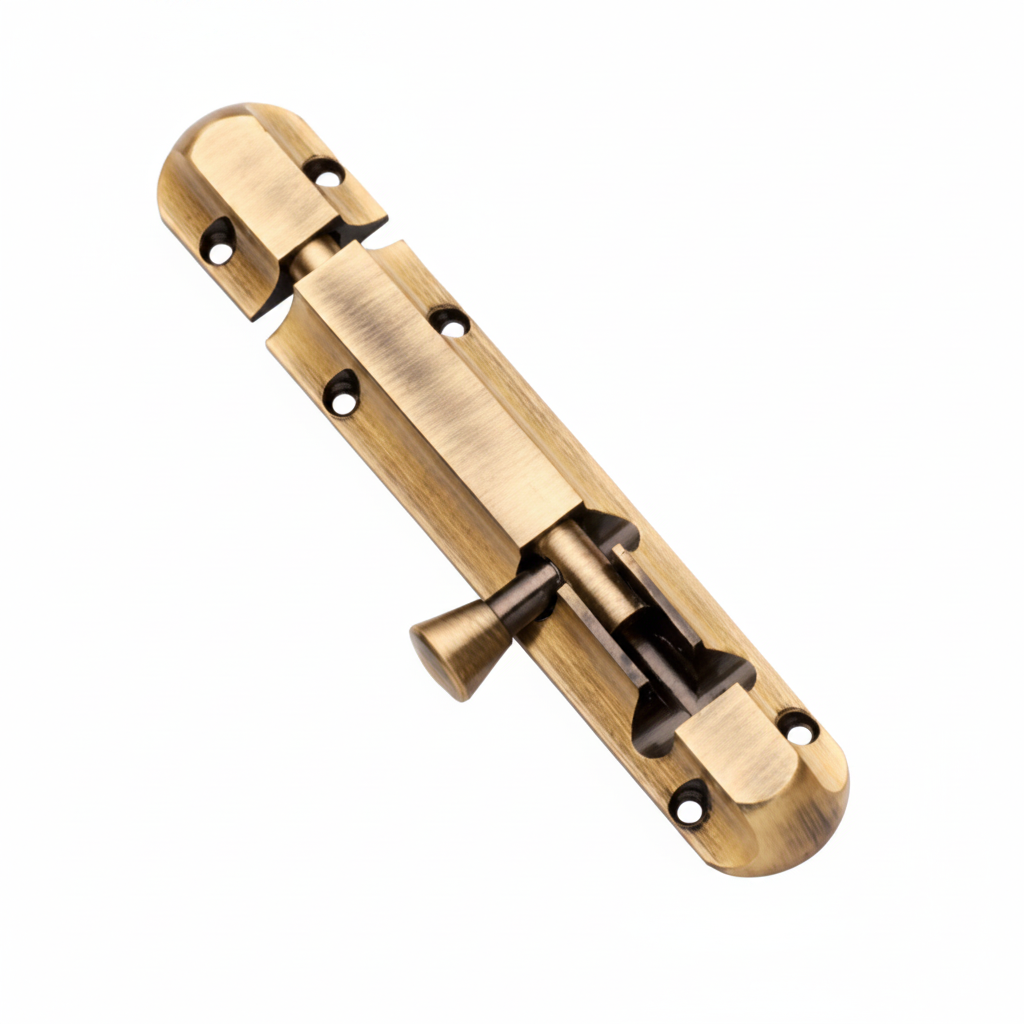 Tower Bolt 3" Model MED(Crown) Brass Material Antique Finish Legend