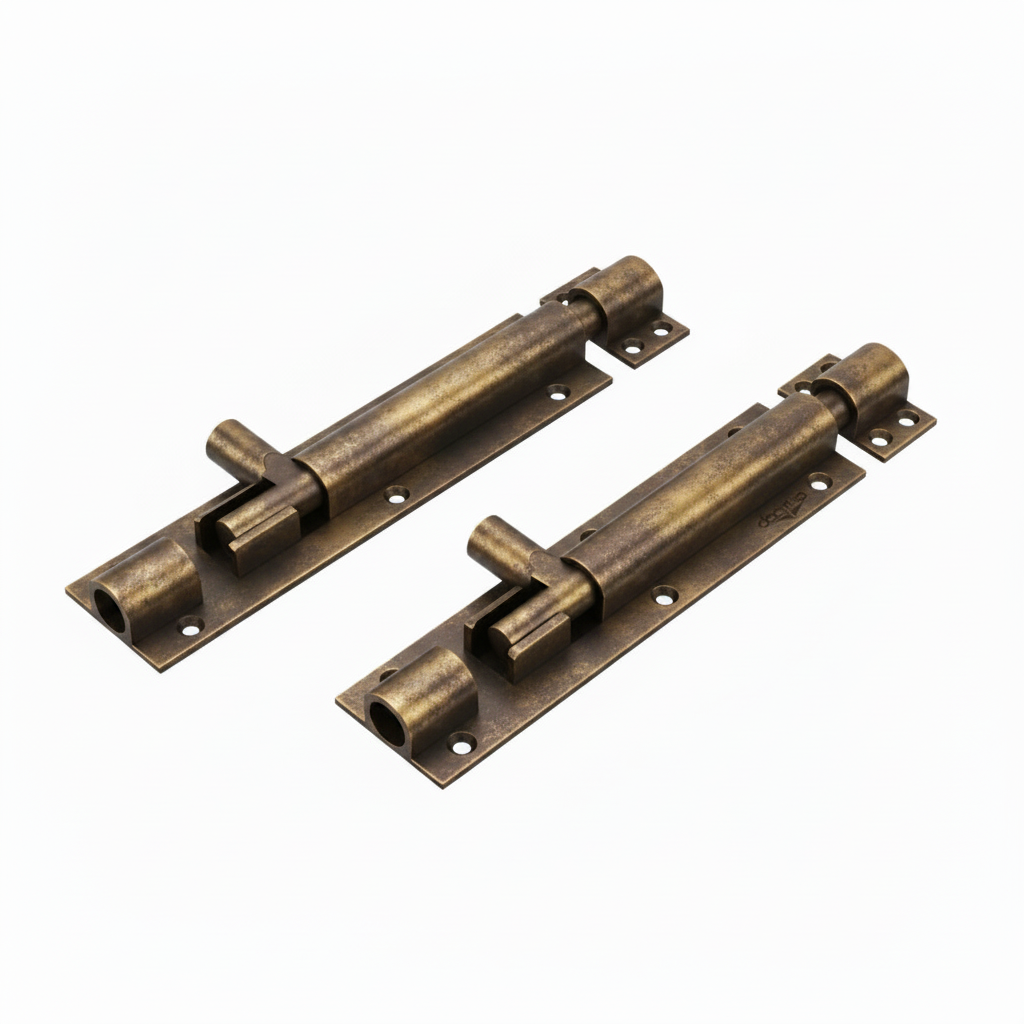Tower Bolt 12mm Round One-Piece-Rod (Joint Less) Size 4" Aluminium Material A051 DRT