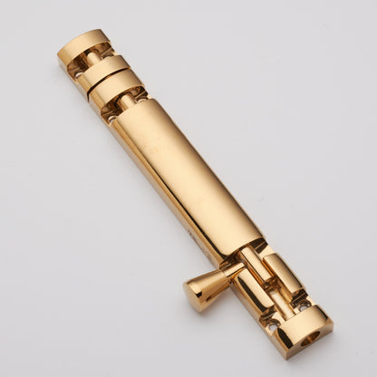 Brass Tower Bolt Model XYLO Heavy Brass Material PVD Gold Finish Legend
